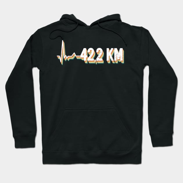 42.2 km - Marathon Runner Marathoner Hoodie by Anassein.os